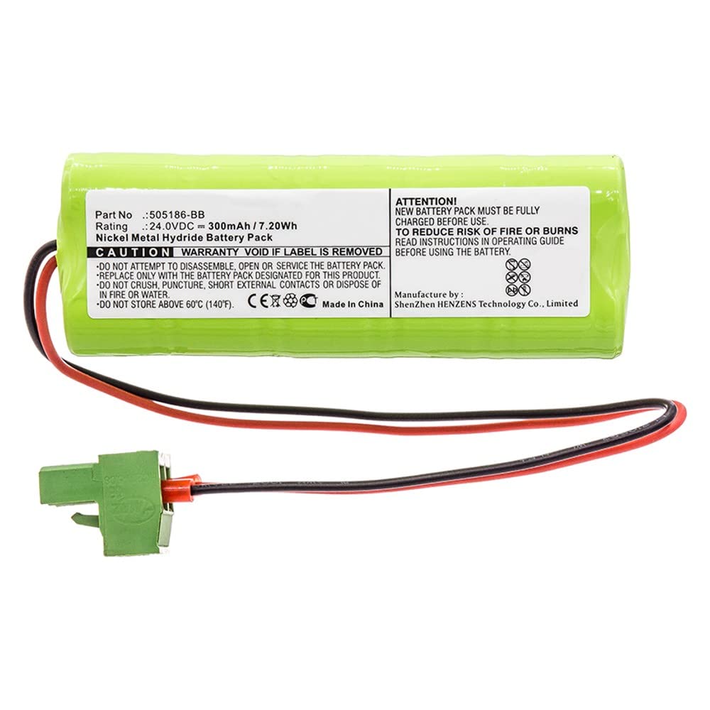 Synergy Digital Door Lock Battery - 24V 300mAh Ni-MH Ultra High Capacity Replacement for Besam 505186-BB - Compatible with Besam Automatic Door Opening EMC Locks - Perfect for Commercial Buildings, Offices, and Smart Home Security Systems