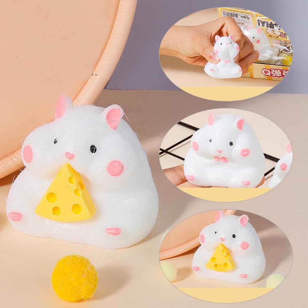 2 Pack Taba Hamster Fidget Toys - Quiet Stress Relief Sensory Toys for Kids, Perfect for Christmas Gifts, Party Favors & Classroom Rewards - Great for Anxiety Relief, Focus & Sensory Play at Home or School
