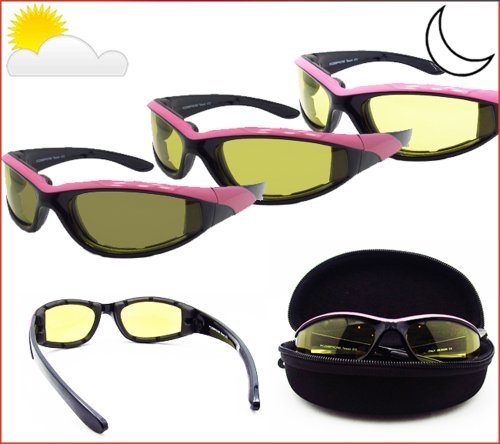 Photochromic Motorcycle Riding Glasses for Men & Women - Transitional Safety Sunglasses for Bikers - Day & Night Riding, Outdoor Sports & Adventure