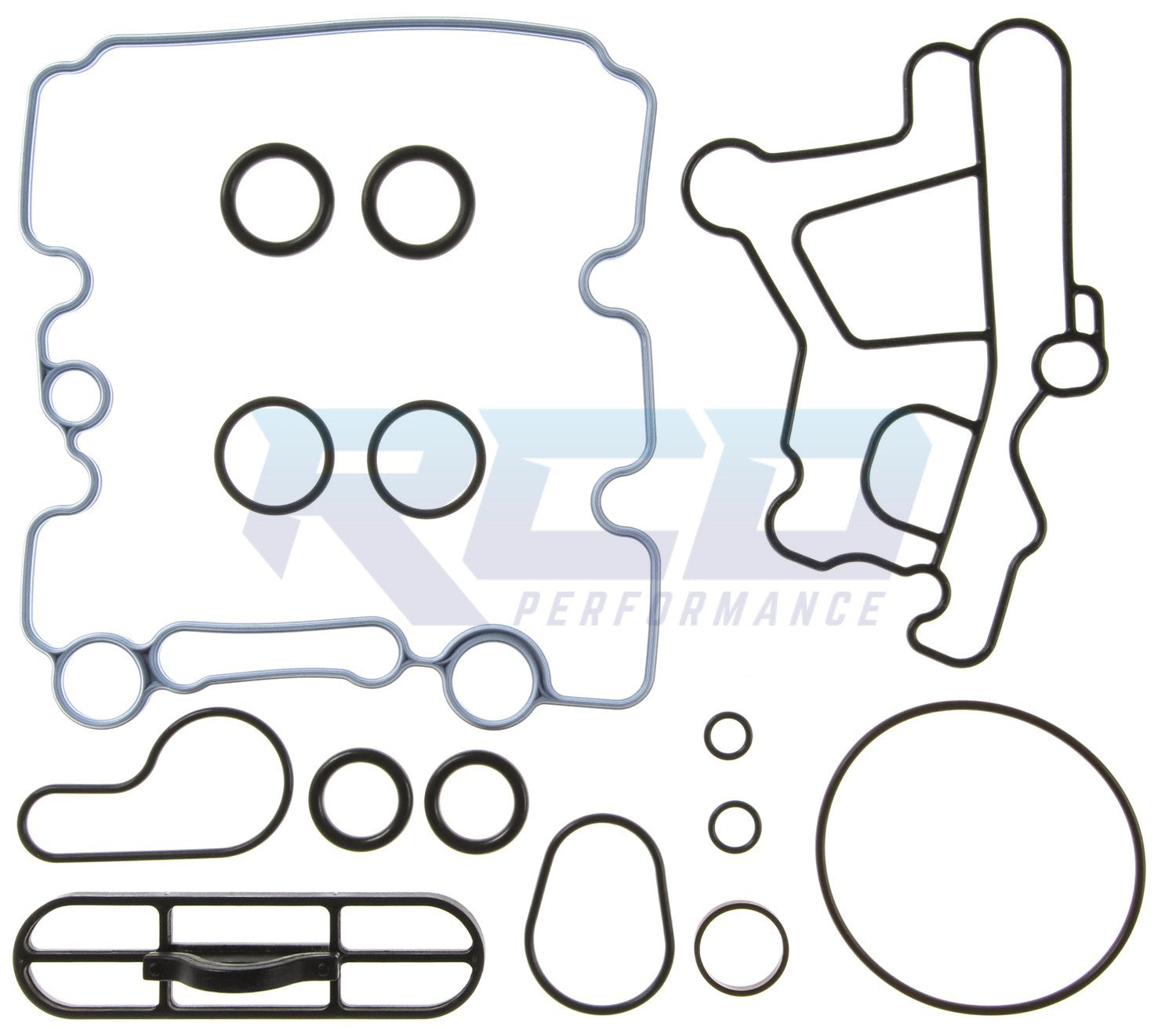 Mahle 6.0L Engine Oil Cooler Gasket & Seal Service Kit - Replacement for Ford & Chevy Trucks - High Temperature Resistance - Perfect for Off-Roading, Towing & Heavy-Duty Use