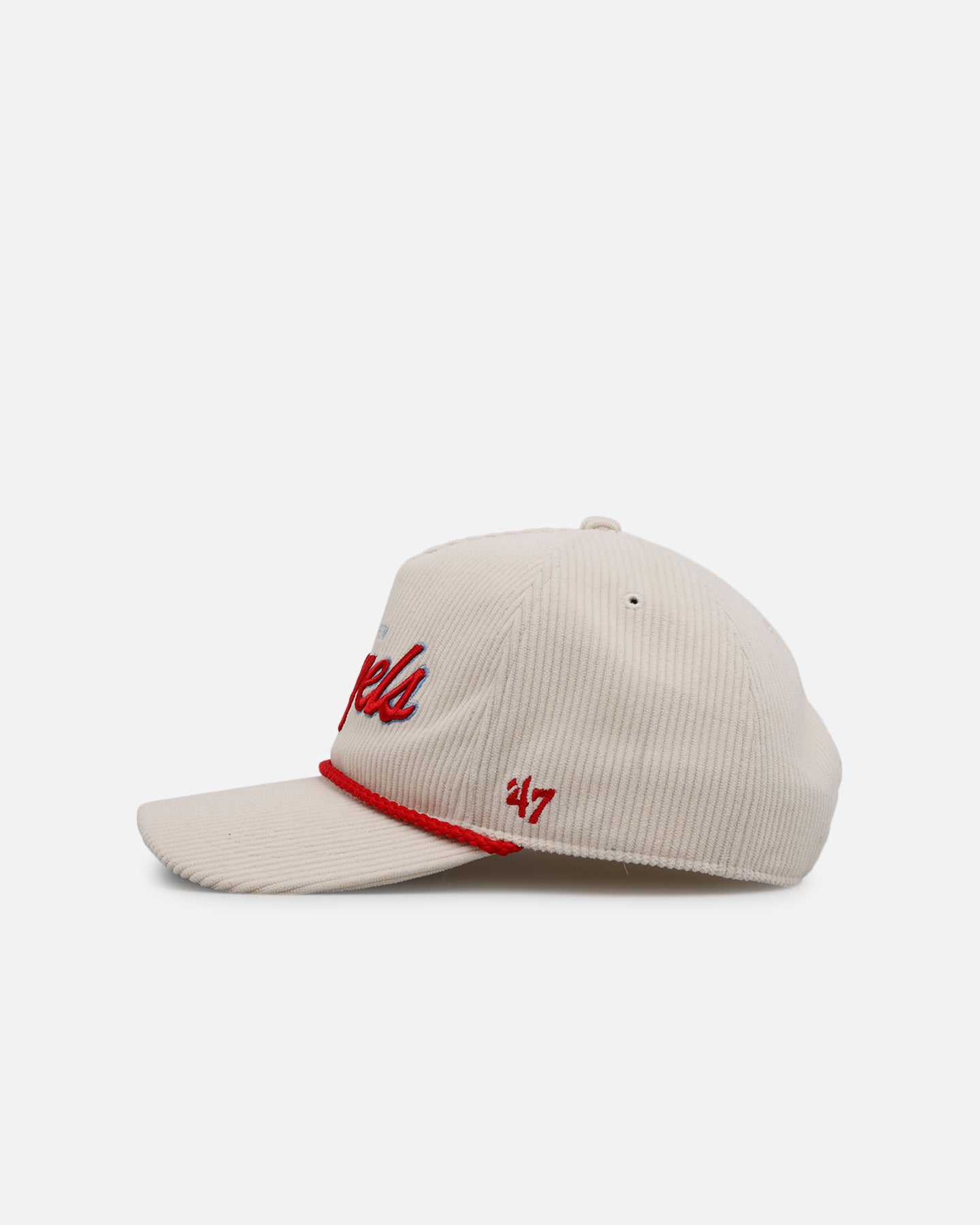47 Brand Anaheim Angels 'Natural Script' Premium Corduroy Snapback Hat - Official MLB Licensed Baseball Cap for Men & Women - Perfect for Sports Fans, Casual Wear and Game Day Outfits