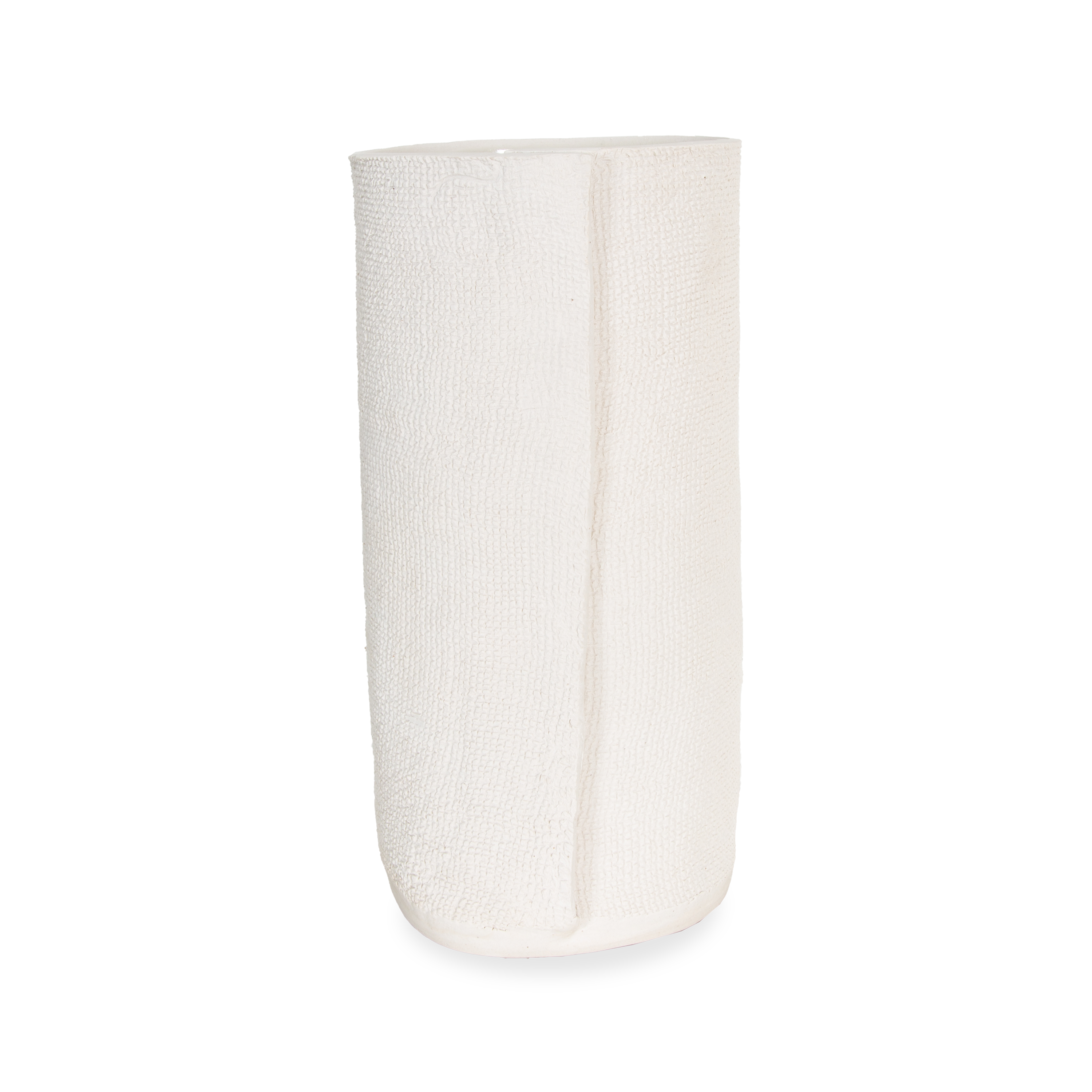 Natural Burlap Cylinder Vase - Rustic Farmhouse Home Decor for Weddings, Centerpieces & Tabletop Arrangements