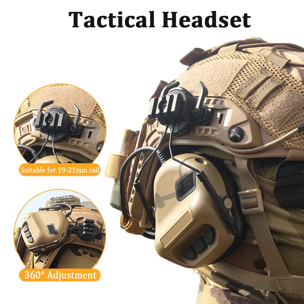 Tactical Airsoft Helmet Set - Adjustable Fast Helmet with Headset & Multicam Cover | Outdoor Hunting, Military Cosplay, Paintball, Airsoft & BB War Games | Perfect for Tactical Training, Airsoft Battles & Military Simulation
