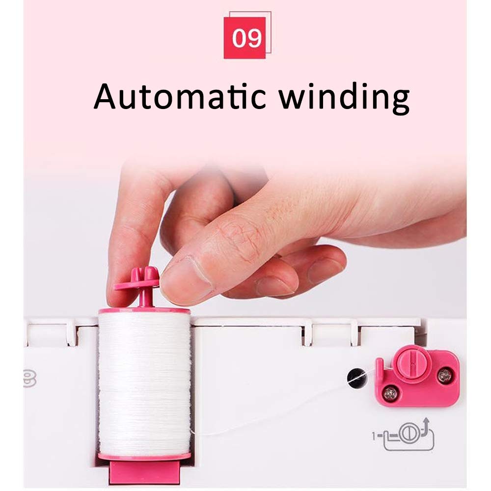 LadyQ 2020 Electric Mini Handheld Sewing Machine - Portable Stitch Tool for Quick Clothing Repairs, DIY Crafts & Home Use | Perfect for Emergency Fixes, Travel & Small Projects