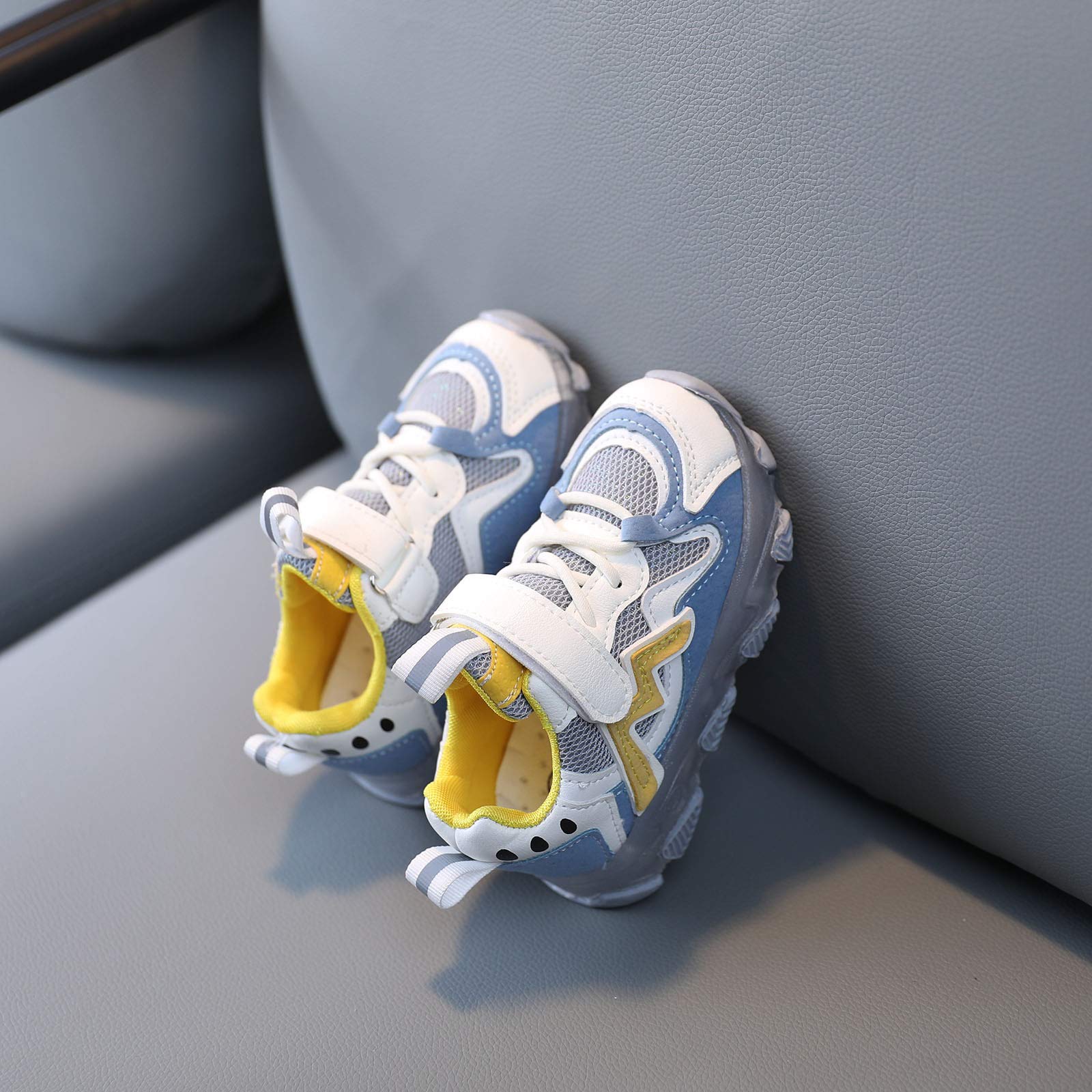 LED Light Up Sneakers for Toddler Girls - Breathable Mesh Running Shoes with Luminous Soles | Fashionable Kids Sport Shoes for Playground, Park & Nighttime Activities