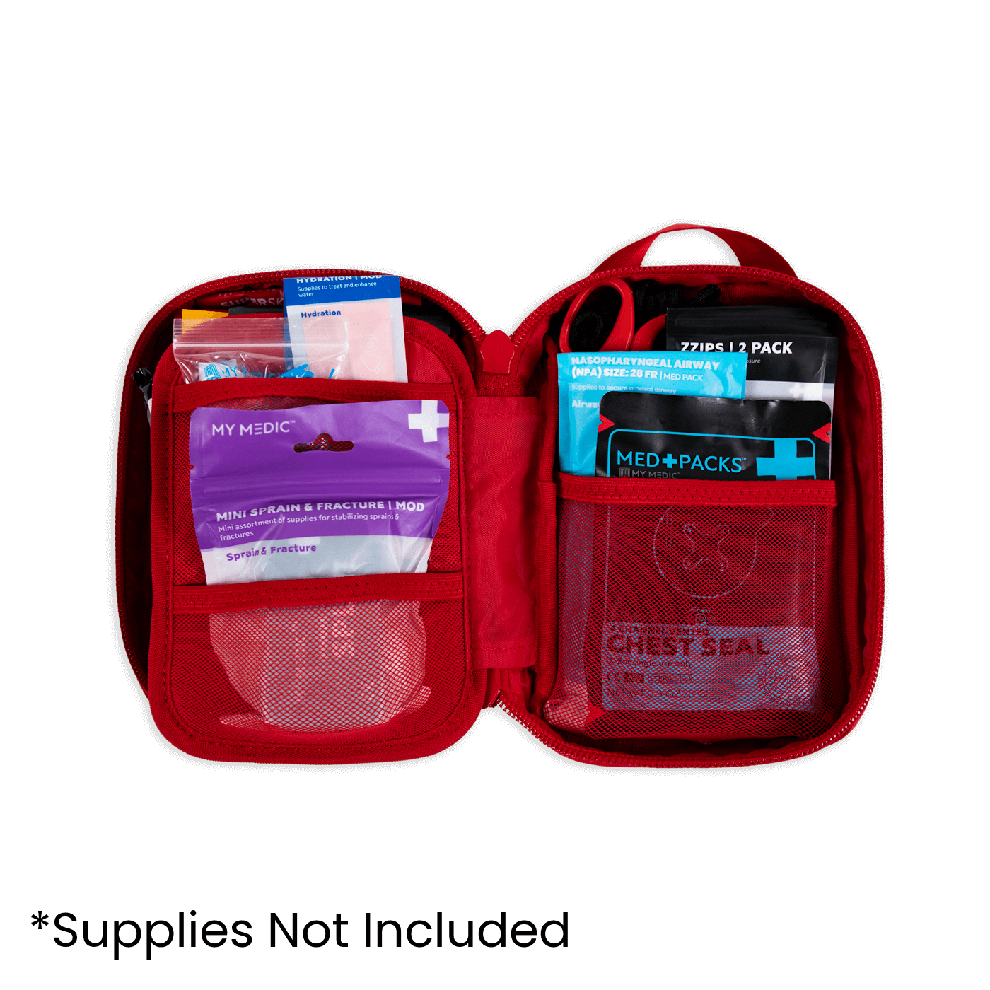 MyFAK™ Mini First Aid Kit Bag - Compact & Lightweight Emergency Medical Pouch for Hiking, Camping, Travel & Everyday Carry (EDC)