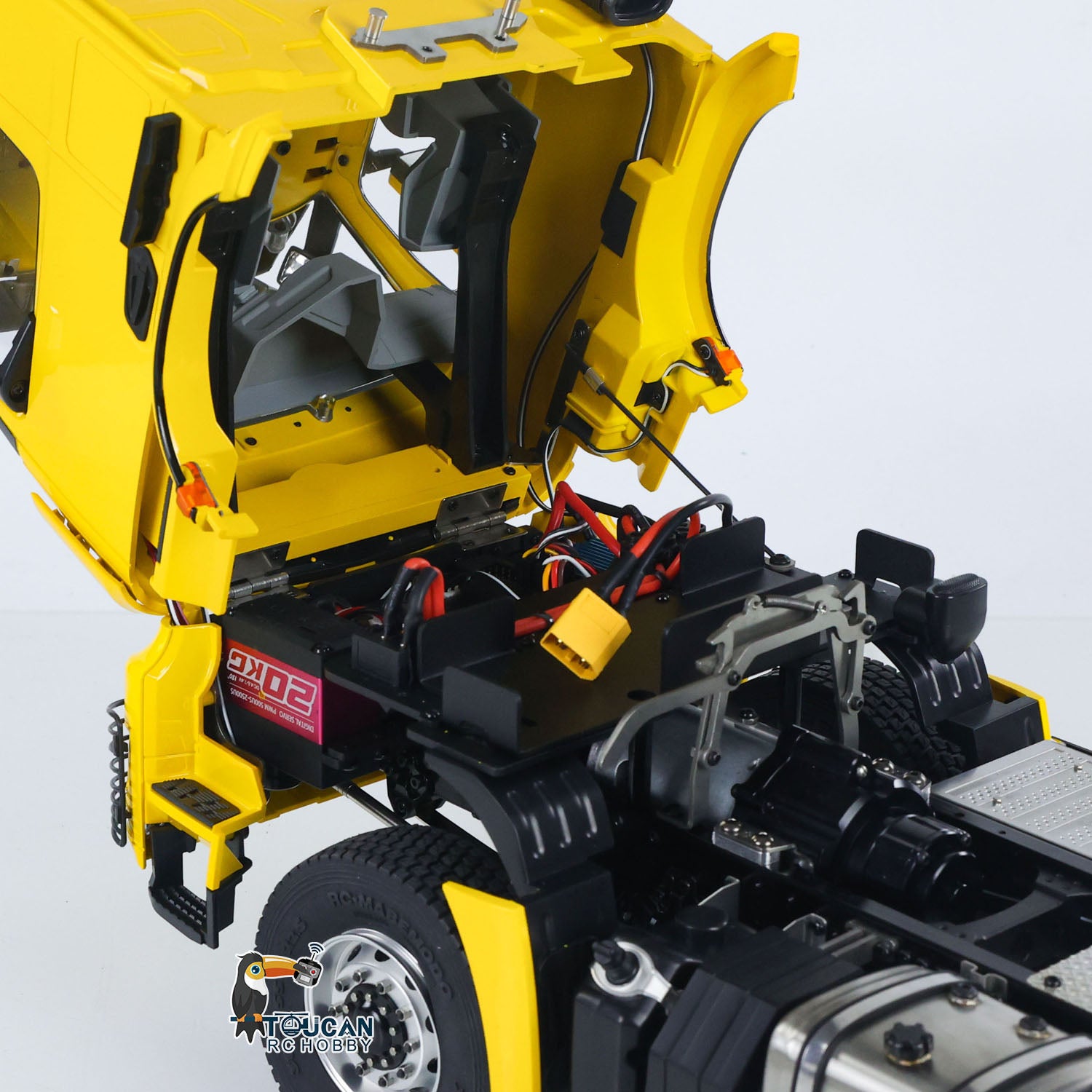 1/14 Scale RC Tractor Truck B3363 - 6WD Metal Chassis, 2-Speed Gearbox, No Lock Differential Axles - Ready-to-Run (RTR) Remote Control Model Car with Battery - Fast Free Shipping - Perfect for Off-Road Racing, Construction Site Play, and TAMIYA RC Enthusiasts