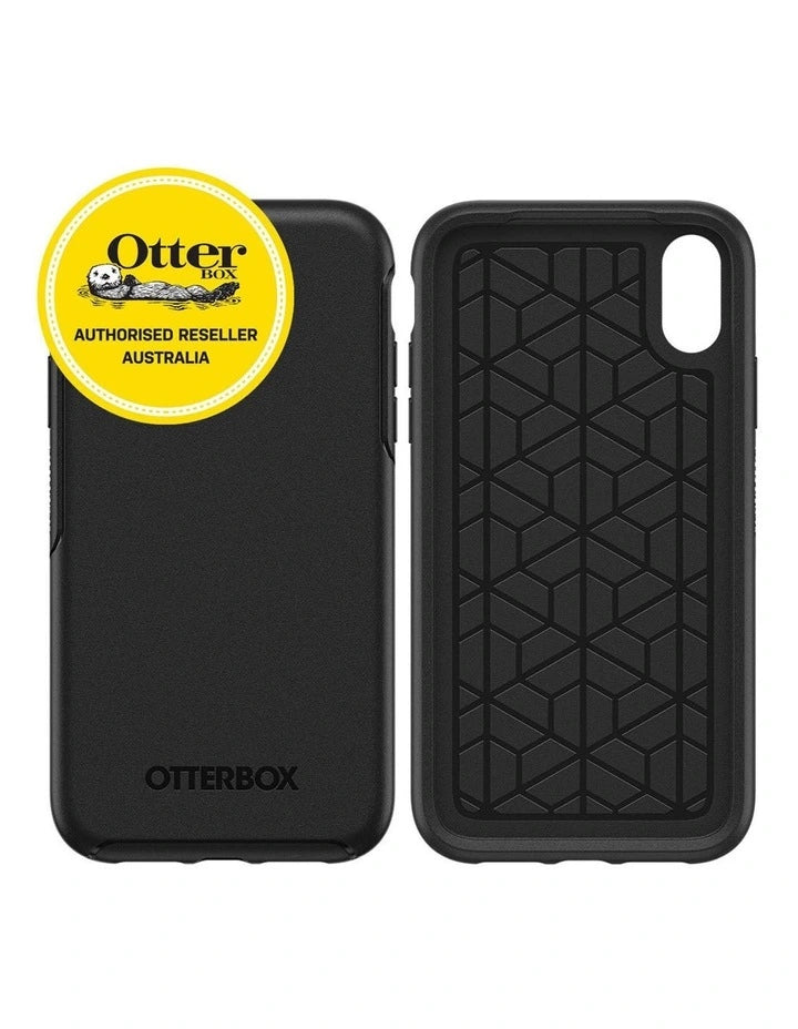 OtterBox Symmetry Series Slim & Protective Case for iPhone XR - Black | Shockproof & Drop Protection | Perfect for Everyday Use, Travel & Outdoor Activities