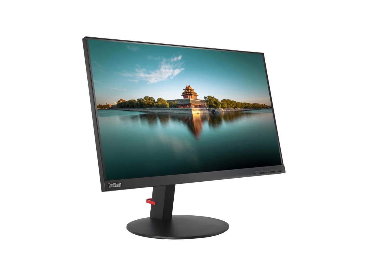Lenovo ThinkVision T24i 24 Inch Full HD IPS Monitor - 1920x1080 Resolution, 250 Nit Brightness, HDMI/VGA/DisplayPort, USB Hub - Ideal for Home Office, Gaming & Professional Workstations