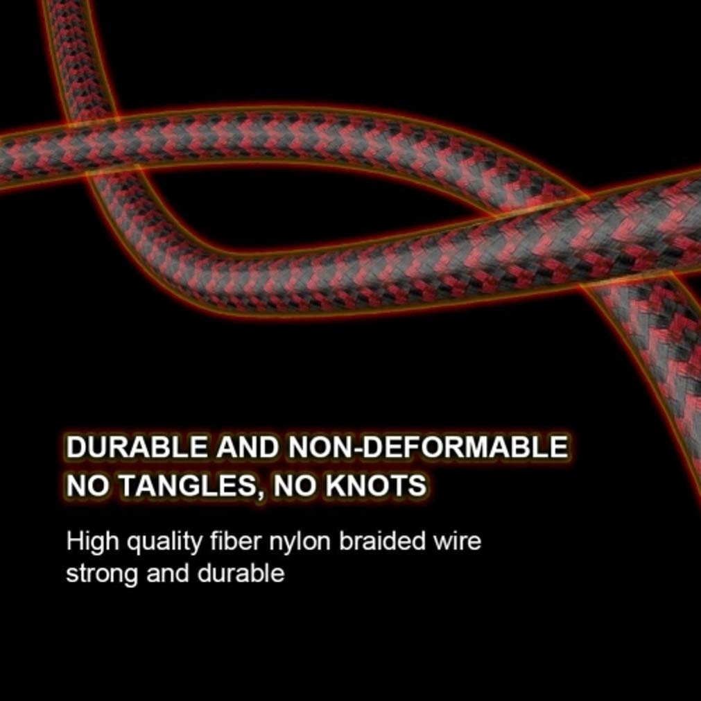 USB C to USB C Cable 6FT, Purple Fast Charging Cord with PD 60W for OnePlus Nord N300/N30/N20 5G - Durable Nylon Braided Long Charger Wire for Phone, Tablet, Laptop - Perfect for Home, Office & Travel Charging
