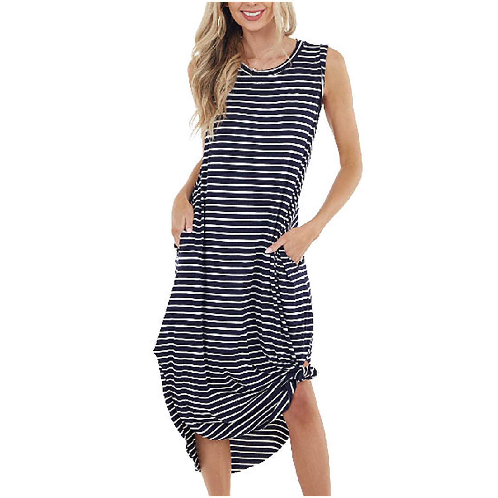 HHPP Women's Long Sleeve Summer Dresses - Flowy Spring & Beach Maxi Dress with Streak Print | Perfect for Vacation, Outdoor Parties & Casual Wear