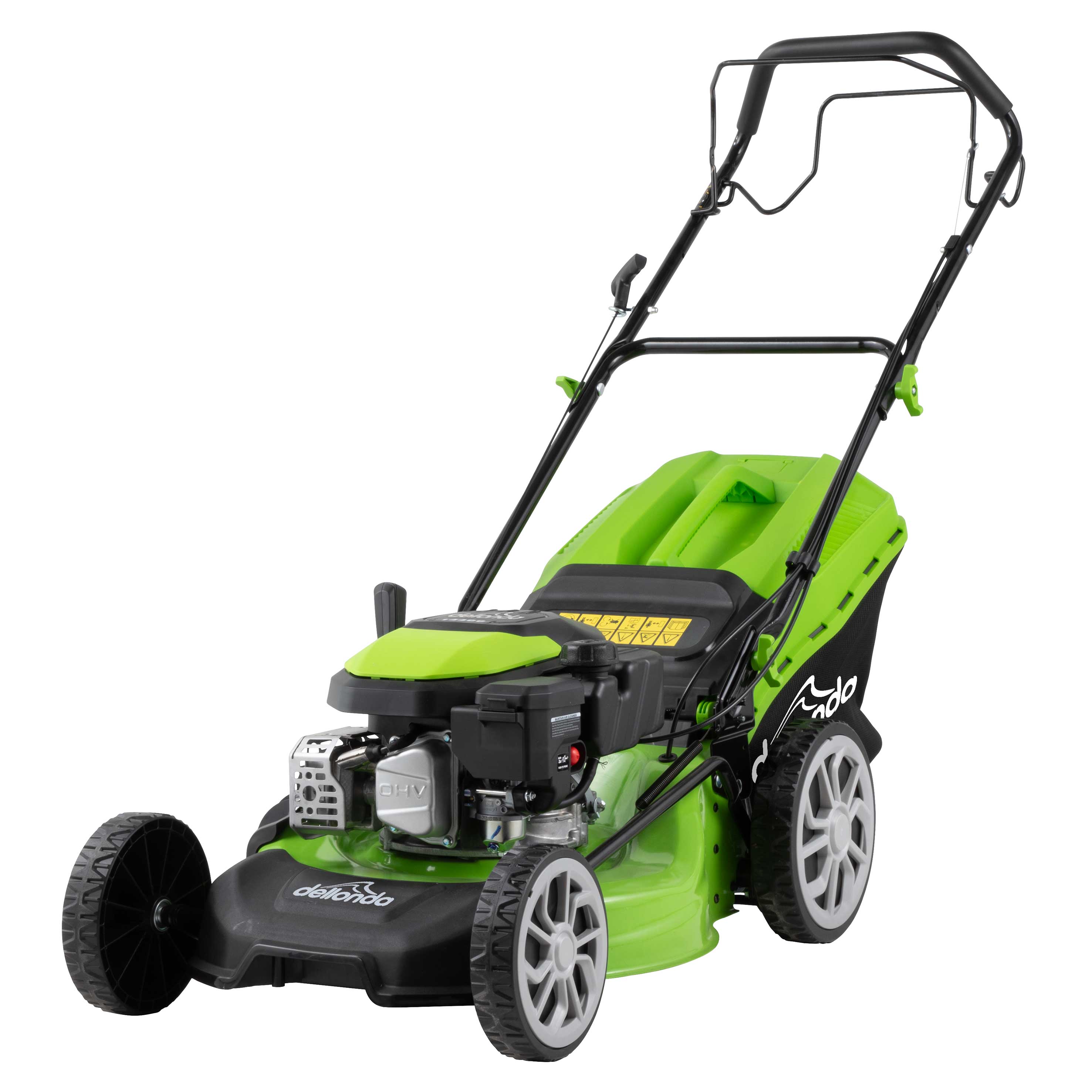 **18-Inch 46cm 144cc Self-Propelled Gas Lawn Mower - 4-Stroke DG101 - Ideal for Medium to Large Yards & Tough Grass Cutting**