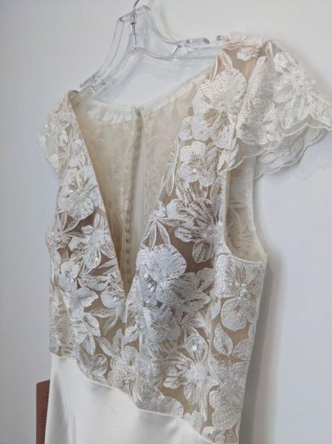 BHLDN Jenny Yoo Ambrose Wedding Gown - Elegant Lace Bridal Dress for Church Ceremonies & Beach Weddings