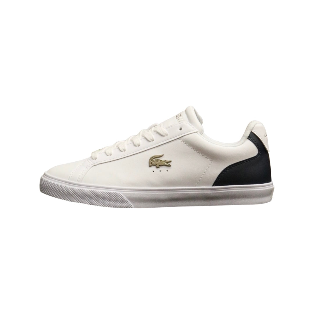 Lacoste Lerond Pro 123 Men's Tennis Shoes - White Gold Navy | Premium Court Sneakers for Men | Perfect for Tennis, Casual Wear & Sports Activities