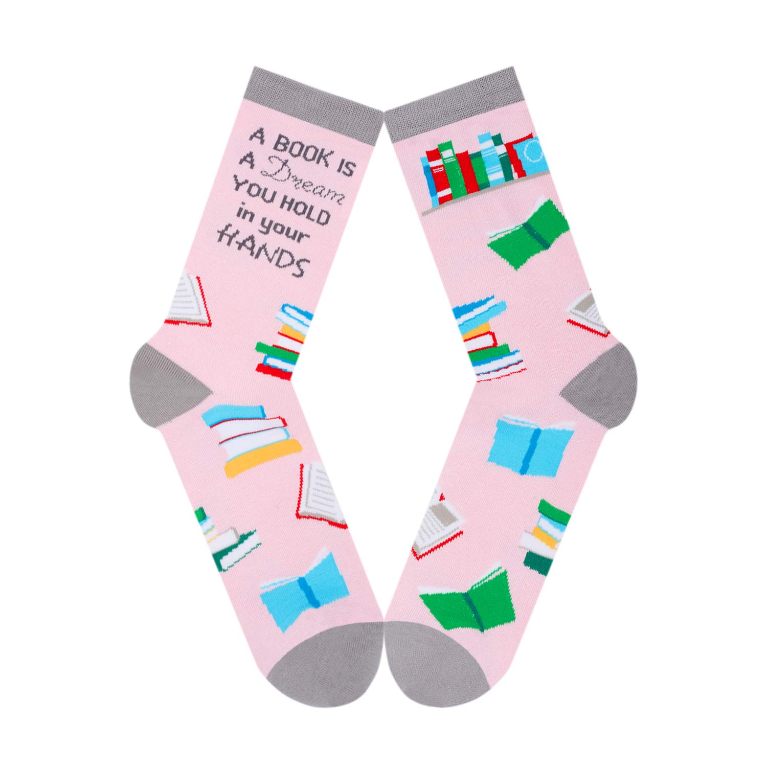 HappyPop Book Lover Gifts - Cozy Reading Socks for Bookworms | Perfect Reader Gifts for Christmas, Birthday & Book Club | Ideal for Relaxing with a Good Book
