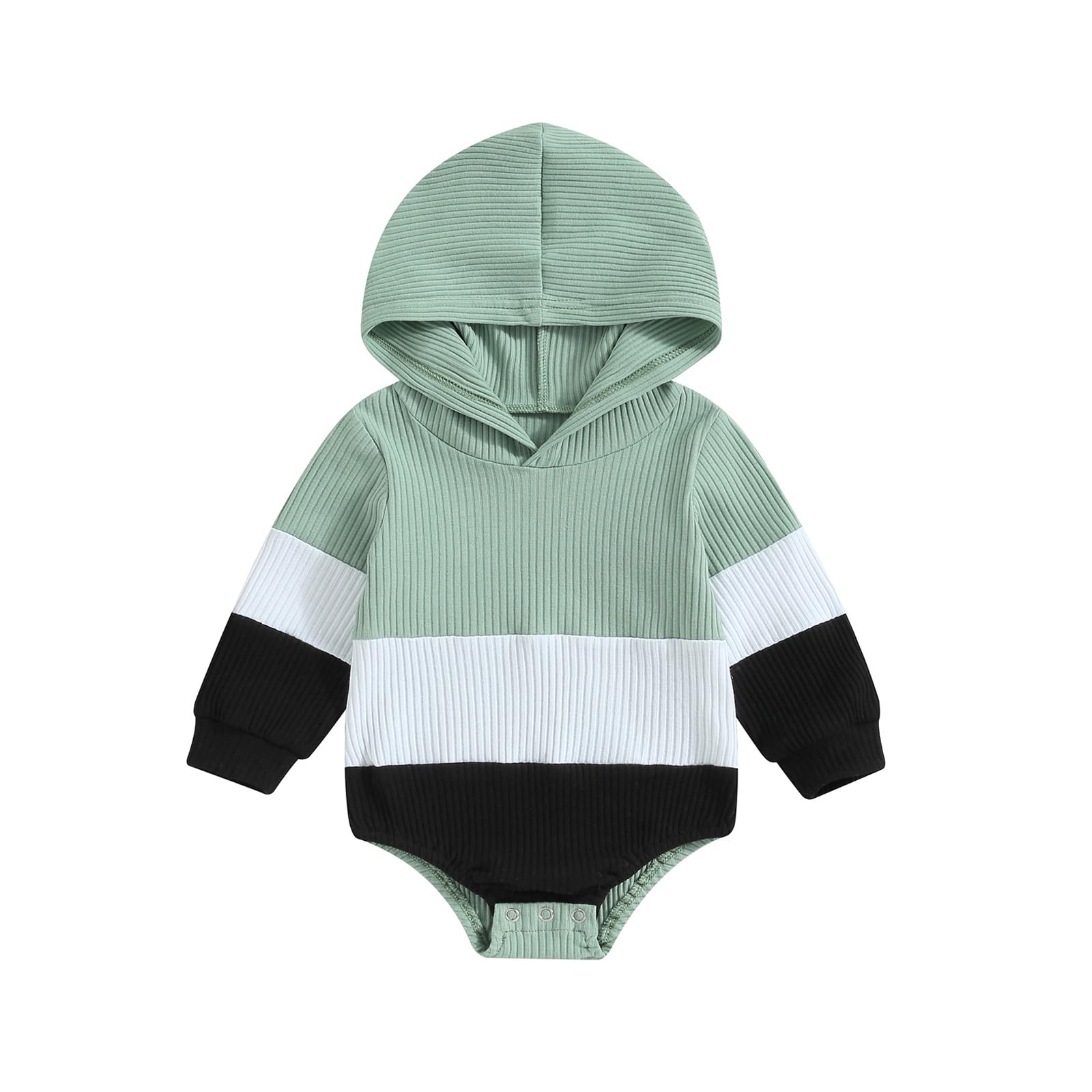 Baby Boy Hooded Romper Sweatshirt - Soft & Cozy Infant Winter Clothes for Fall & Christmas | Perfect for Holiday Photos & Playtime
