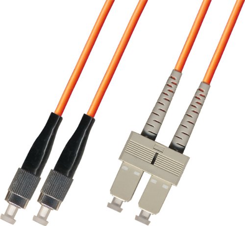 250M Multimode Duplex Fiber Optic Cable (50/125) - FC to SC Connector - High Speed Data Transmission for Network, Server & Data Center Applications