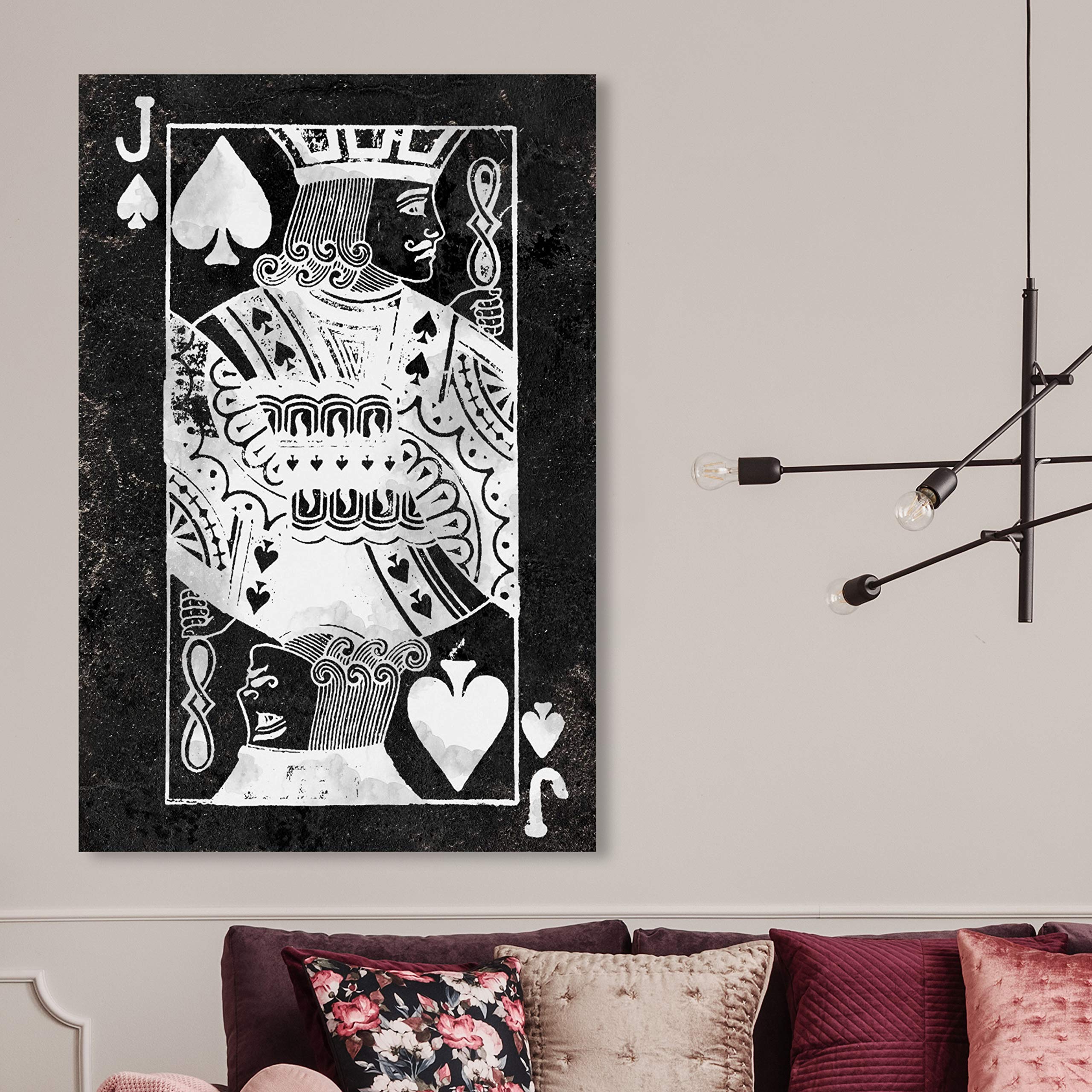 Black and White Jack Wall Art Canvas Print by Oliver Gal Artist Co. - 30