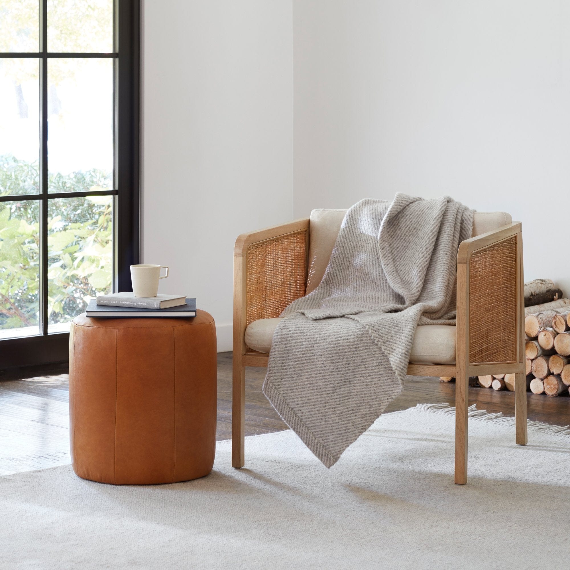 Handwoven Area Rug - Natural Fiber Boho Chic Home Decor for Living Room, Bedroom, or Office - Soft & Durable Floor Covering