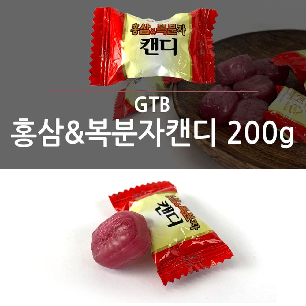 Premium Korean Red Ginseng & Raspberry Sweetie Candy - Authentic Korean Flavor, Natural Energy Boost, Healthy Snack for Workouts, Study & Daily Wellness