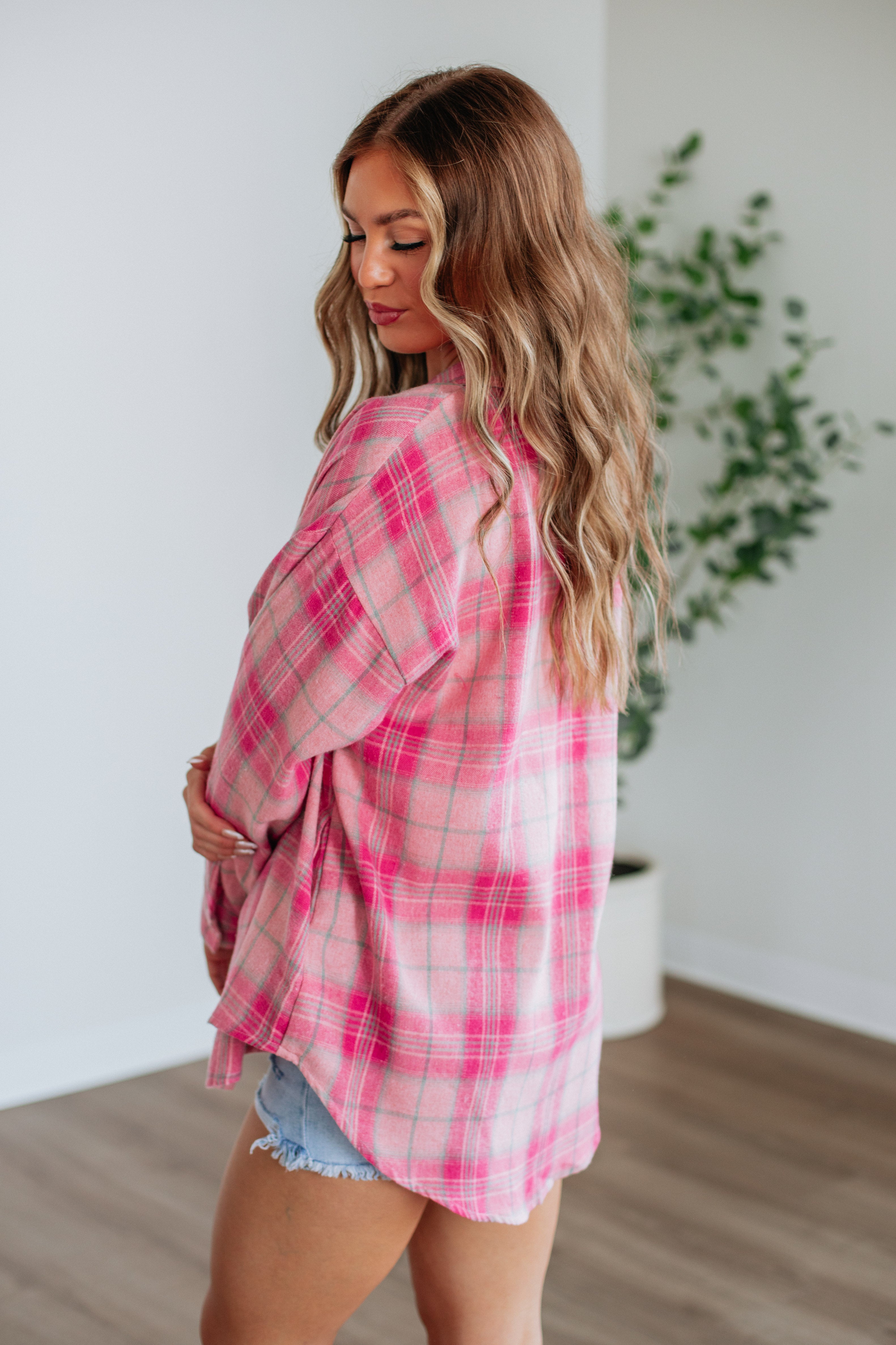 Gabriella Soft Flannel Shirt for Women - Cozy Plaid Long Sleeve Button Down Top - Perfect for Fall, Winter & Layering Outfits