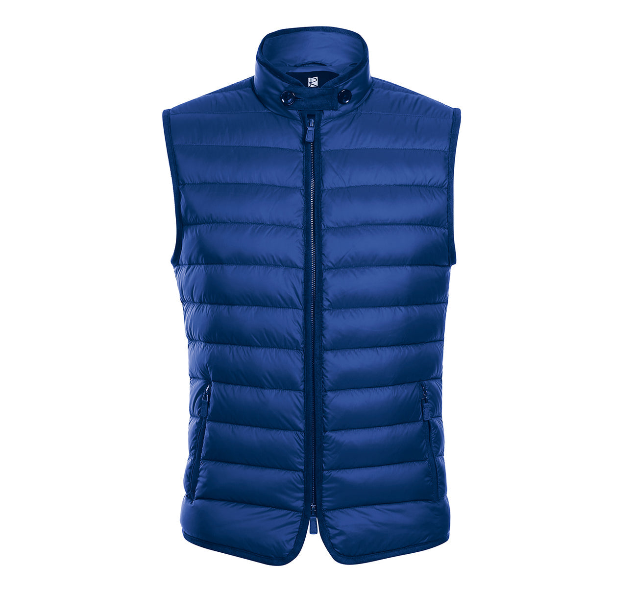 Alessandro Vitello by Renoir Jonathan Nylon Down Navy Vest 831 9 - Lightweight Warm Winter Jacket for Men, Outdoor Activities & Casual Wear