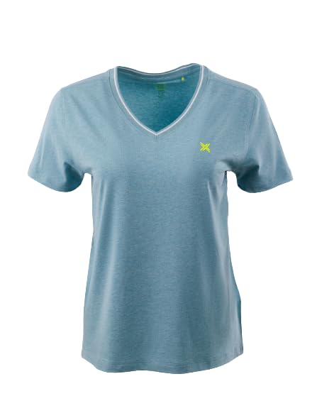 LAVOS Women's V-Neck Half Sleeve T-Shirt - Anti Microbial Bamboo Cotton Activewear Top for Gym, Yoga, Running & Casual Wear | Breathable Moisture Wicking Workout Tee for Women & Girls | Perfect for Fitness, Lounge & Everyday Comfort