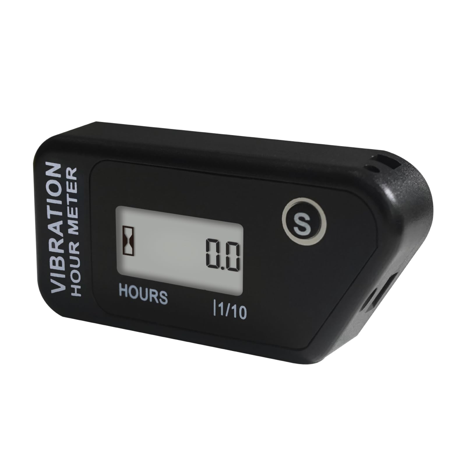 Jayron Digital Self-Powered Wireless Hour Meter - Vibration Activated, Resettable Job Timer with User Lock | Perfect for Generators, Lawn Mowers, Marine Engines, ATVs & Vibrating Equipment | Track Usage for Maintenance & Billing
