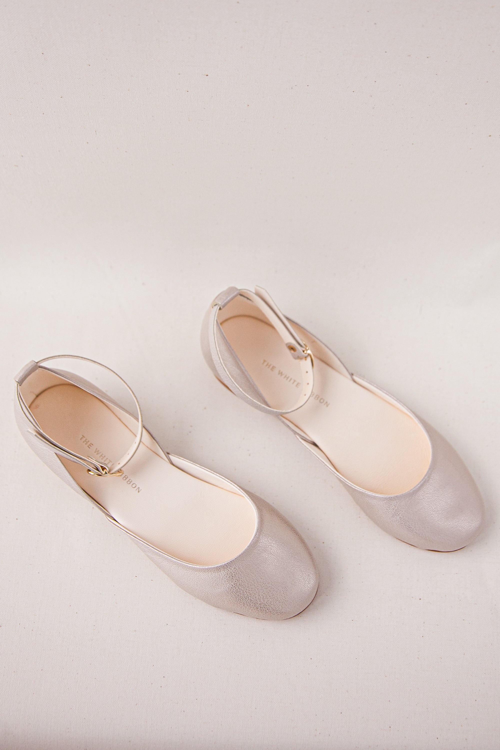 LUNA BALLET FLATS Women's Comfortable Slip On Shoes - Champagne Gold Soft Leather Ballet Flats for Work, Travel & Everyday Wear