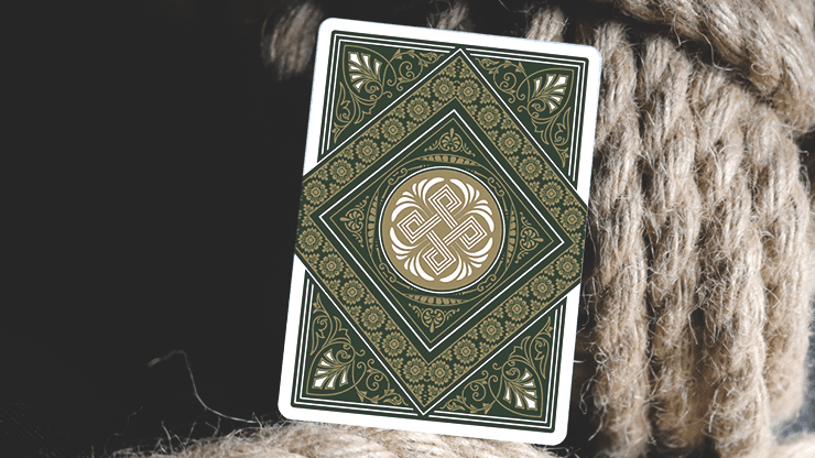 Premium Theos Playing Cards - Green Deck for Poker, Magic Tricks & Card Games | Durable & Stylish Design for Professional & Casual Use