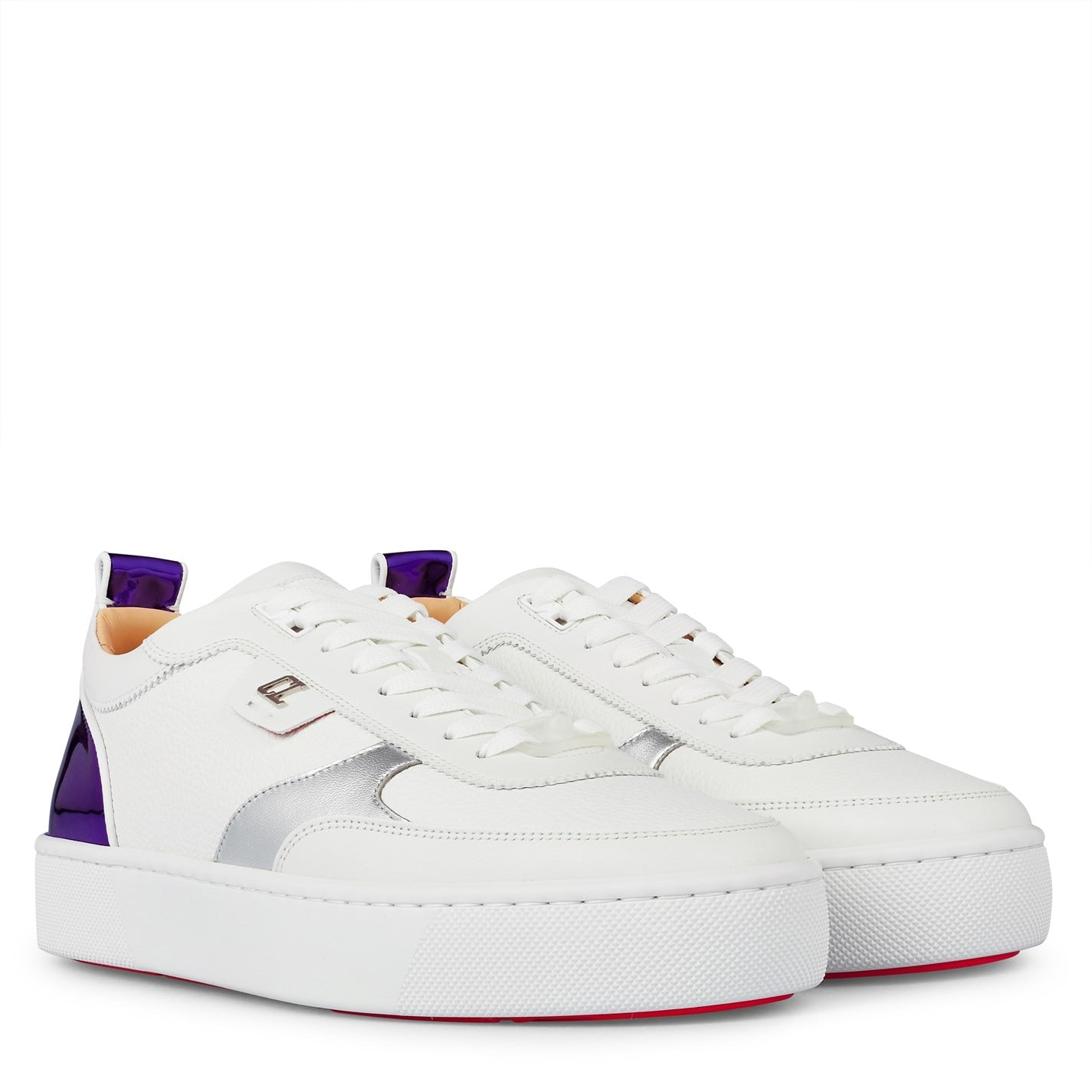 Christian Louboutin Happy Rui Spiked Sneakers - Luxury Designer Women's High-Top Fashion Shoes for Parties & Night Out