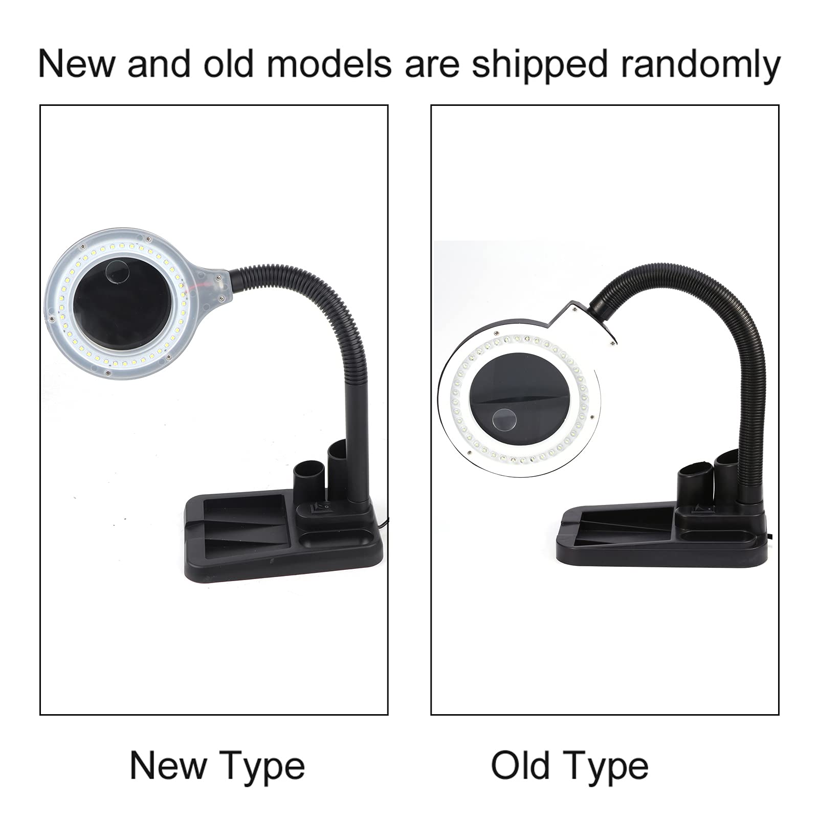 Haofy LED Desk Lamp with 5X & 10X Magnifier - Adjustable Magnifying Glass Light for Reading, Repairing, Crafts | Perfect for Home Office, Workshop & Hobby Use
