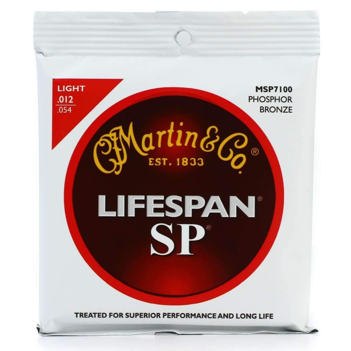 Martin SP 7100 Phosphor Bronze Acoustic Guitar Strings - Light Gauge, Long-Lasting Coated for Enhanced Durability & Warm Tone | Perfect for Folk, Country & Fingerstyle Playing