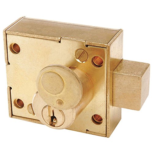 High Security Enclosure Lock with Pin - Raw Brass Finish for Cabinets, Toolboxes & Storage Units | Durable & Corrosion-Resistant