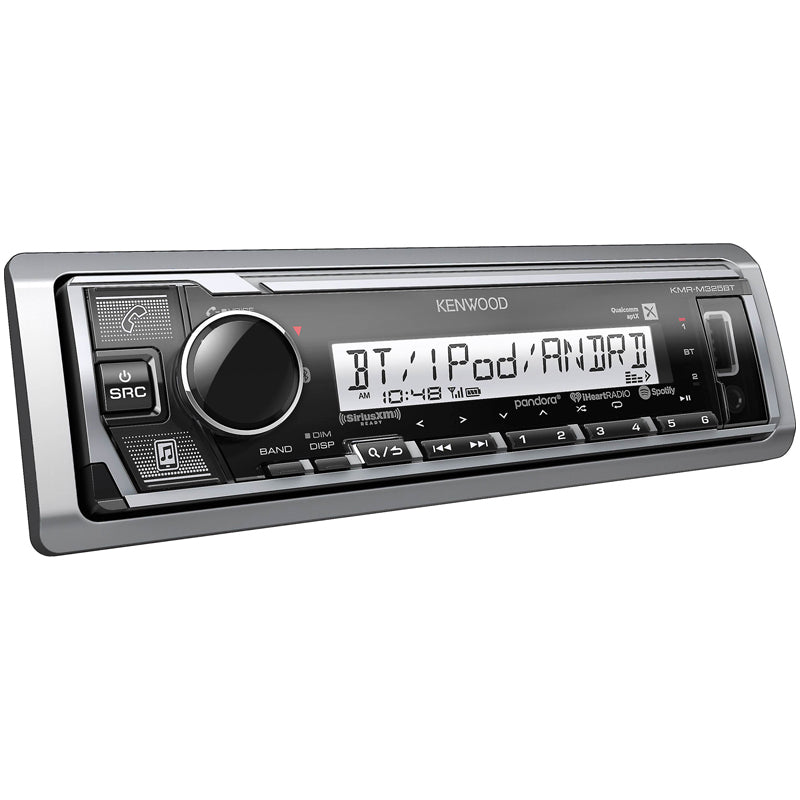 Kenwood KMR M325BT Marine Bluetooth Stereo Receiver - Waterproof Audio System for Boats, Yachts & Outdoor Adventures