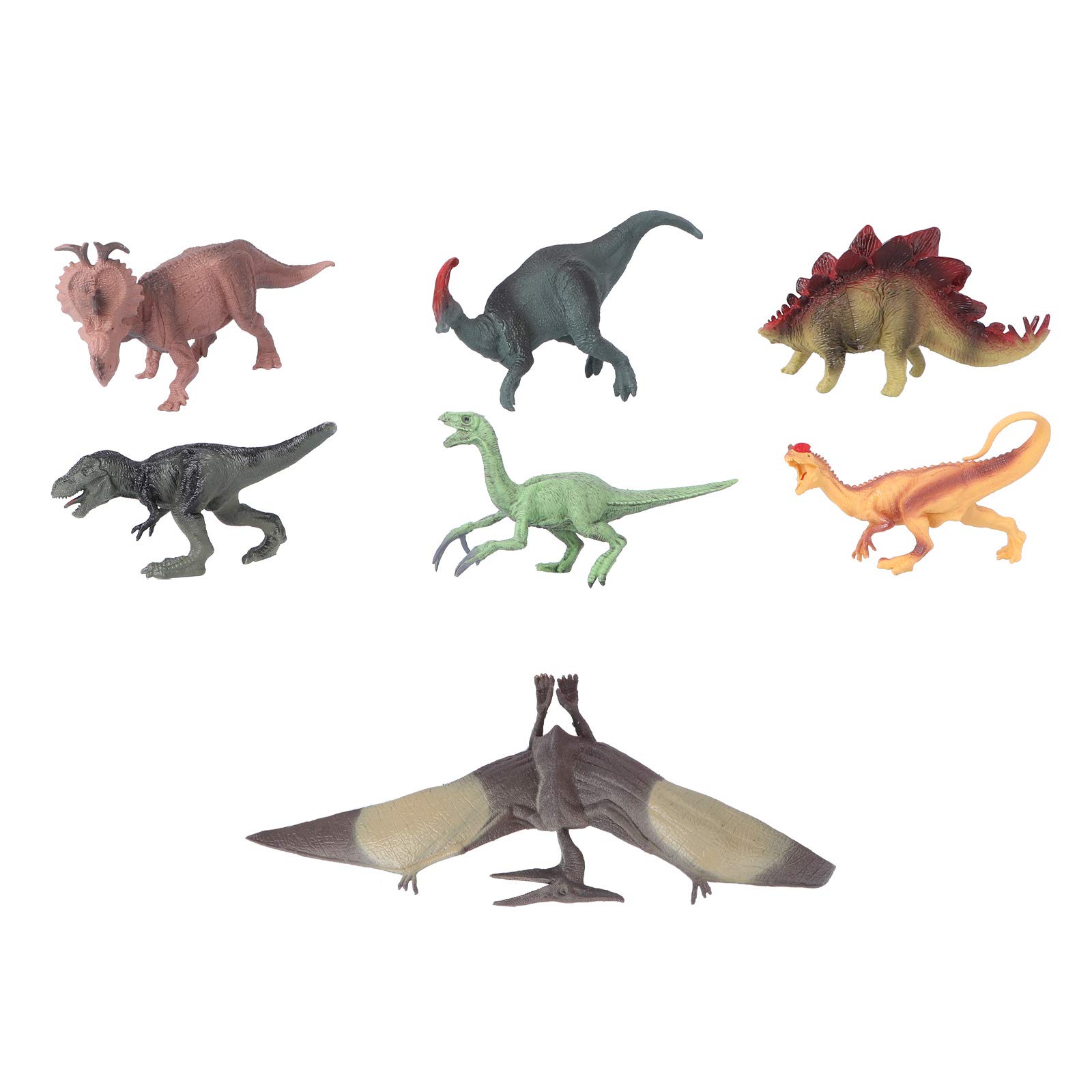 Balacoo 7-Piece Dinosaur Figure Toy Set - Realistic Dinosaur Models for Kids, Educational Dinosaur Toys for Boys & Girls - Perfect for Playtime, Learning & Christmas Decorations