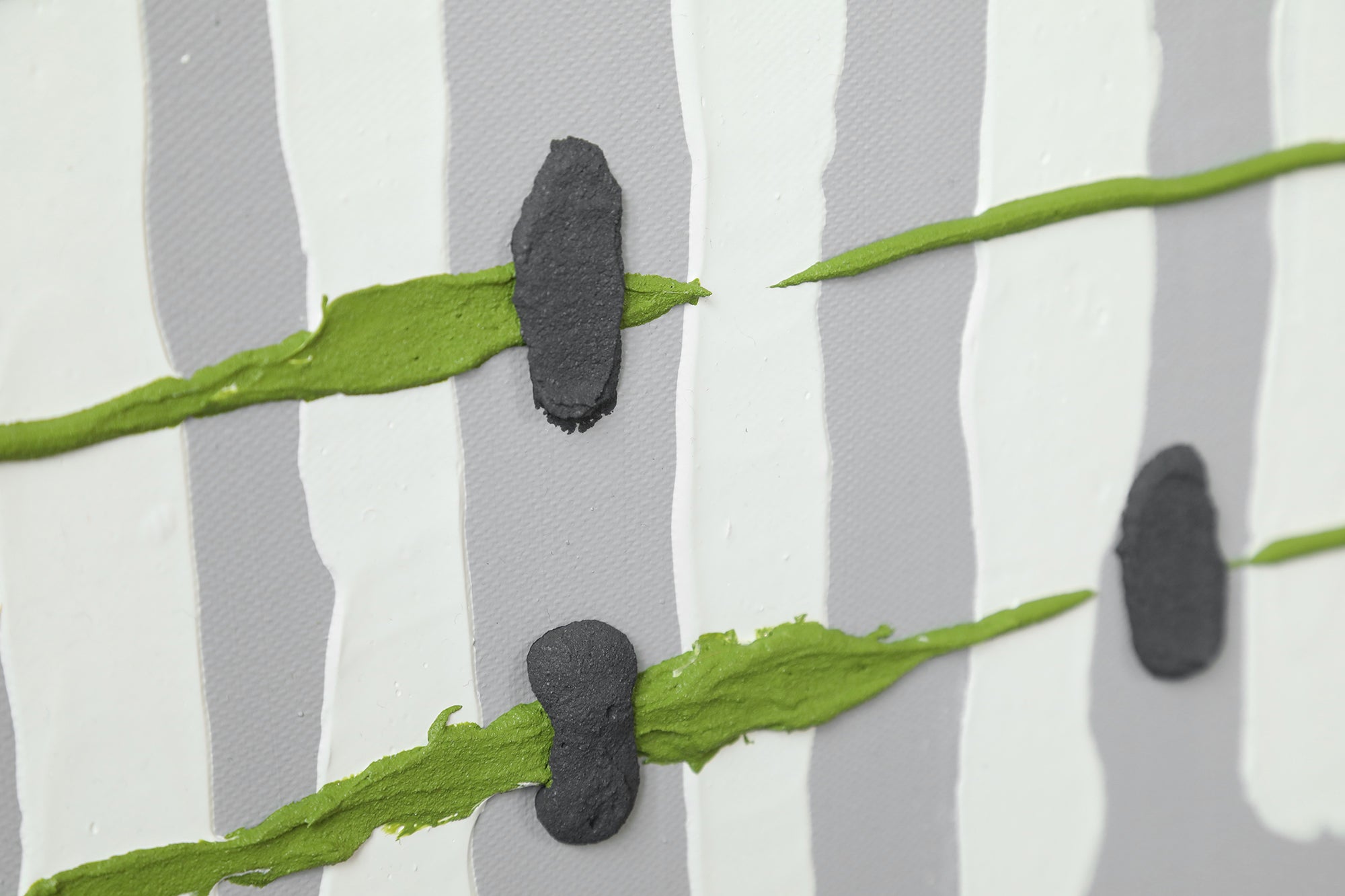 Hand Painted Acrylic Fence Art - Original Contemporary Wall Painting for Home & Office Decor - Perfect for Living Room, Bedroom or Workspace