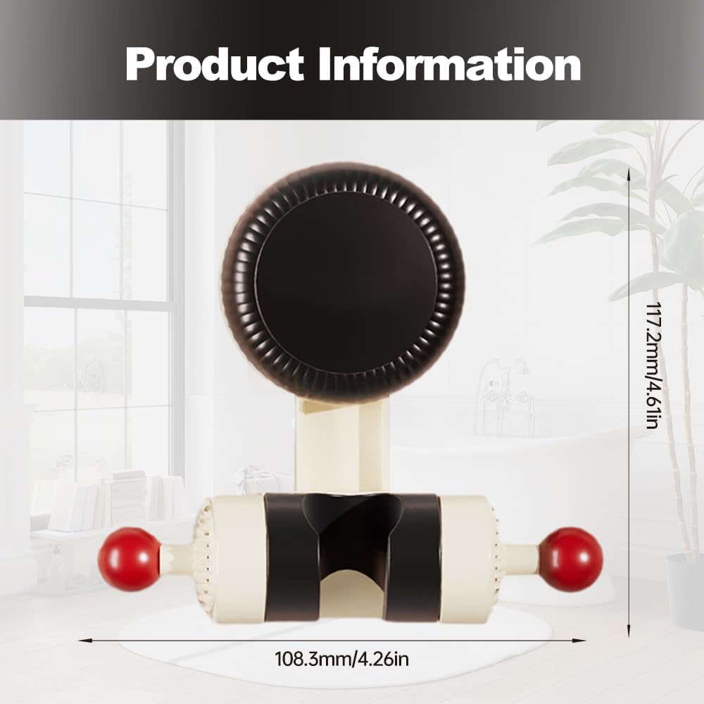 2024 Adjustable Suction Cup Shower Holder - Universal No Drill Shower Head Hook for Bathroom, Handheld Shower Caddy - Perfect for Small Spaces, Apartments & RVs (Black, 1 Pack) - Ideal for Space-Saving Bathroom Organization & Travel Use