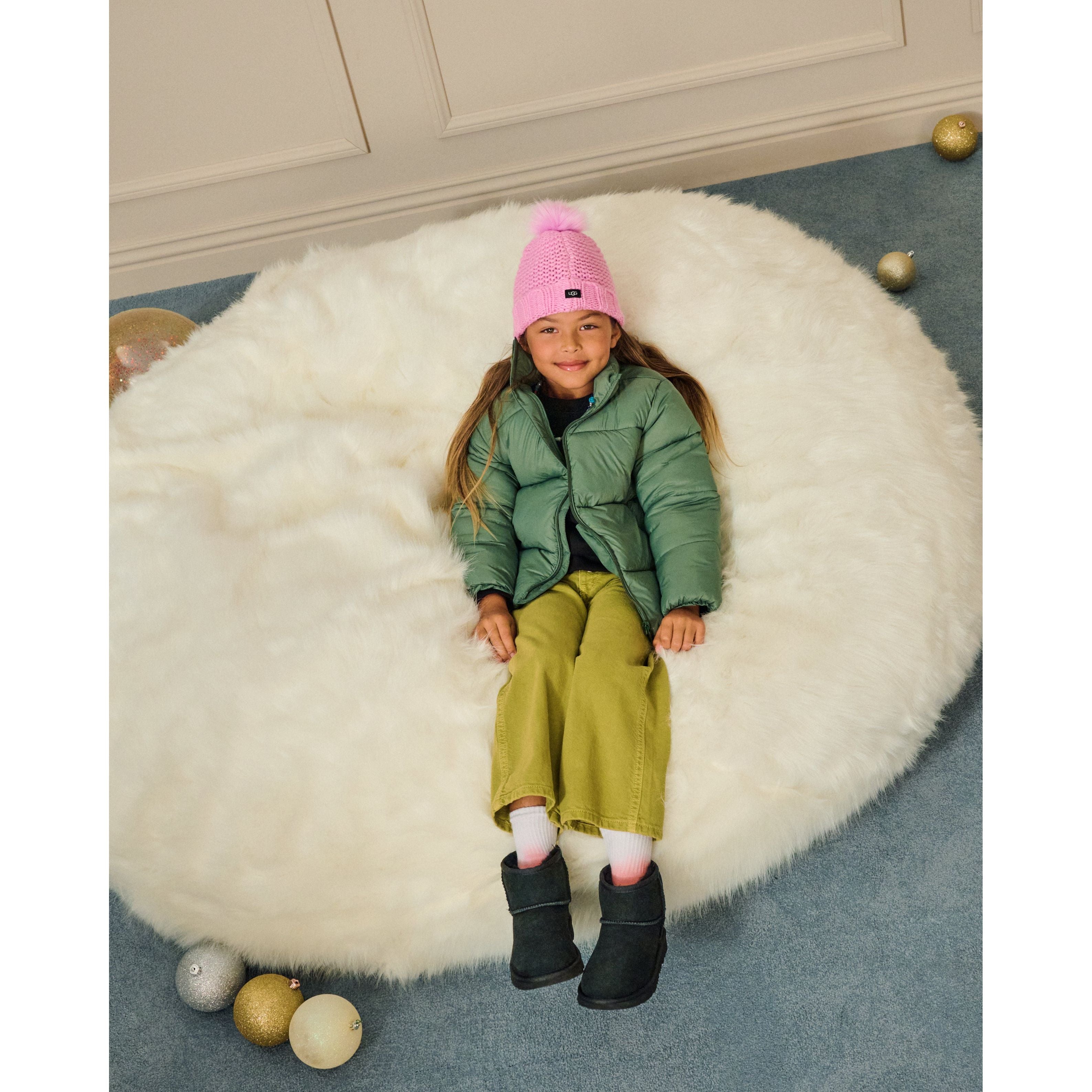 UGG Kid's Classic II Mini Boots - Black Winter Snow Boots for Girls & Boys | Warm & Cozy for Outdoor Play, School & Winter Activities