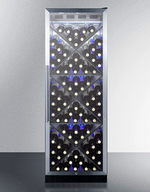 Summit 80 Bottle Single Zone Wine Cooler - Premium Wine Refrigerator for Home & Commercial Use | Perfect for Wine Cellars, Restaurants & Bars
