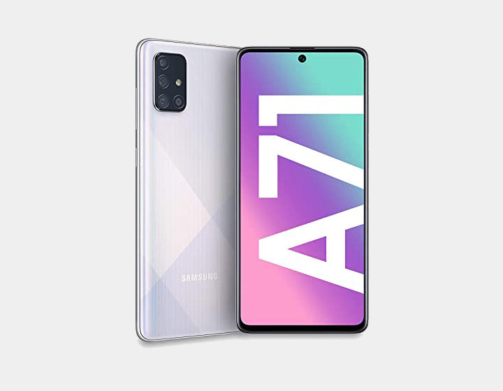 Samsung Galaxy A51 (SM-A515F/DS) 128GB 6GB RAM Dual SIM Smartphone - Prism Crush Silver | Unlocked Android Phone for Travel, Work & Entertainment