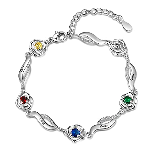Rose Bracelet-4 Stones