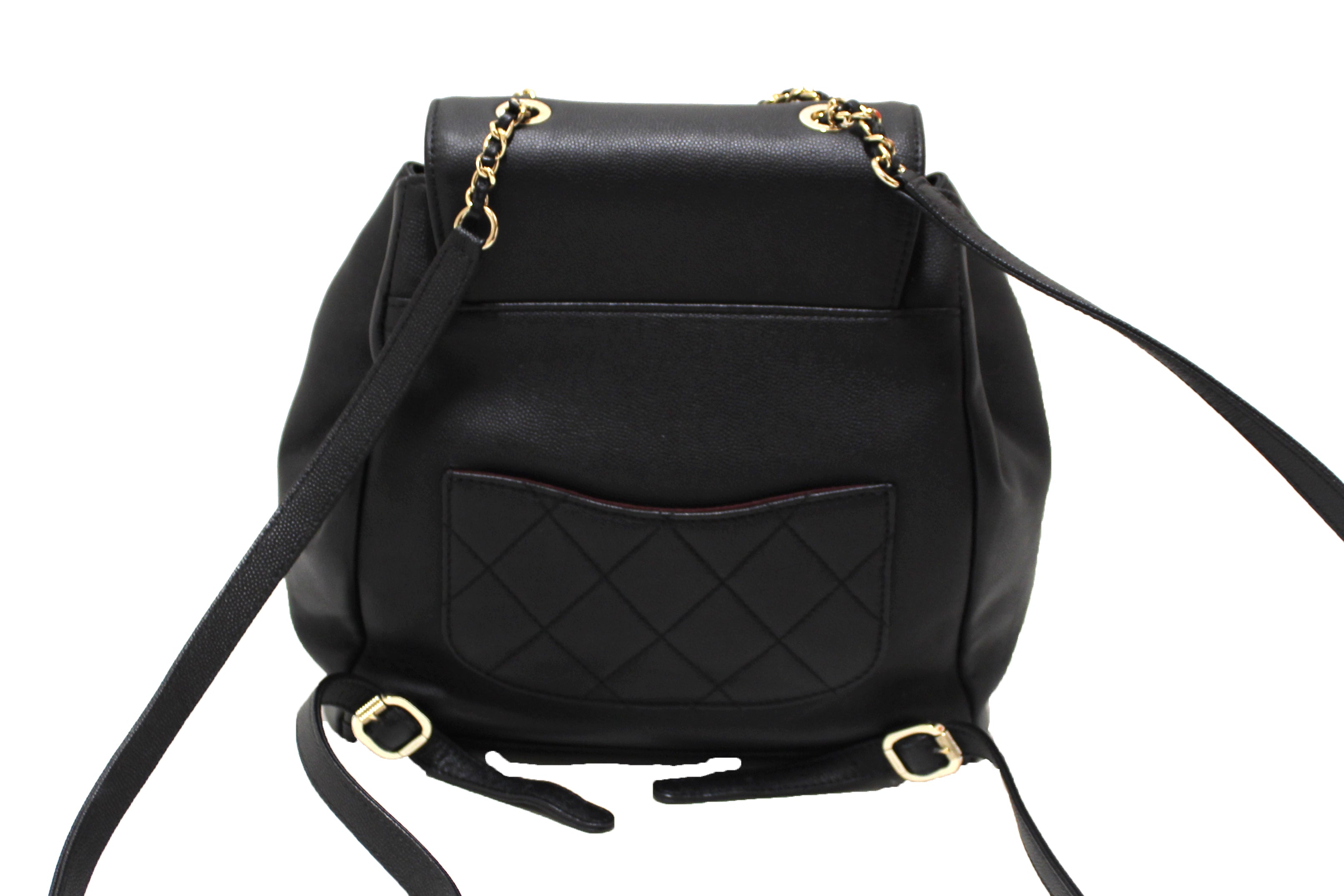 Authentic Chanel Black Caviar Leather Business Affinity Backpack - Luxury Designer Handbag for Women, Perfect for Work, Travel & Everyday Use