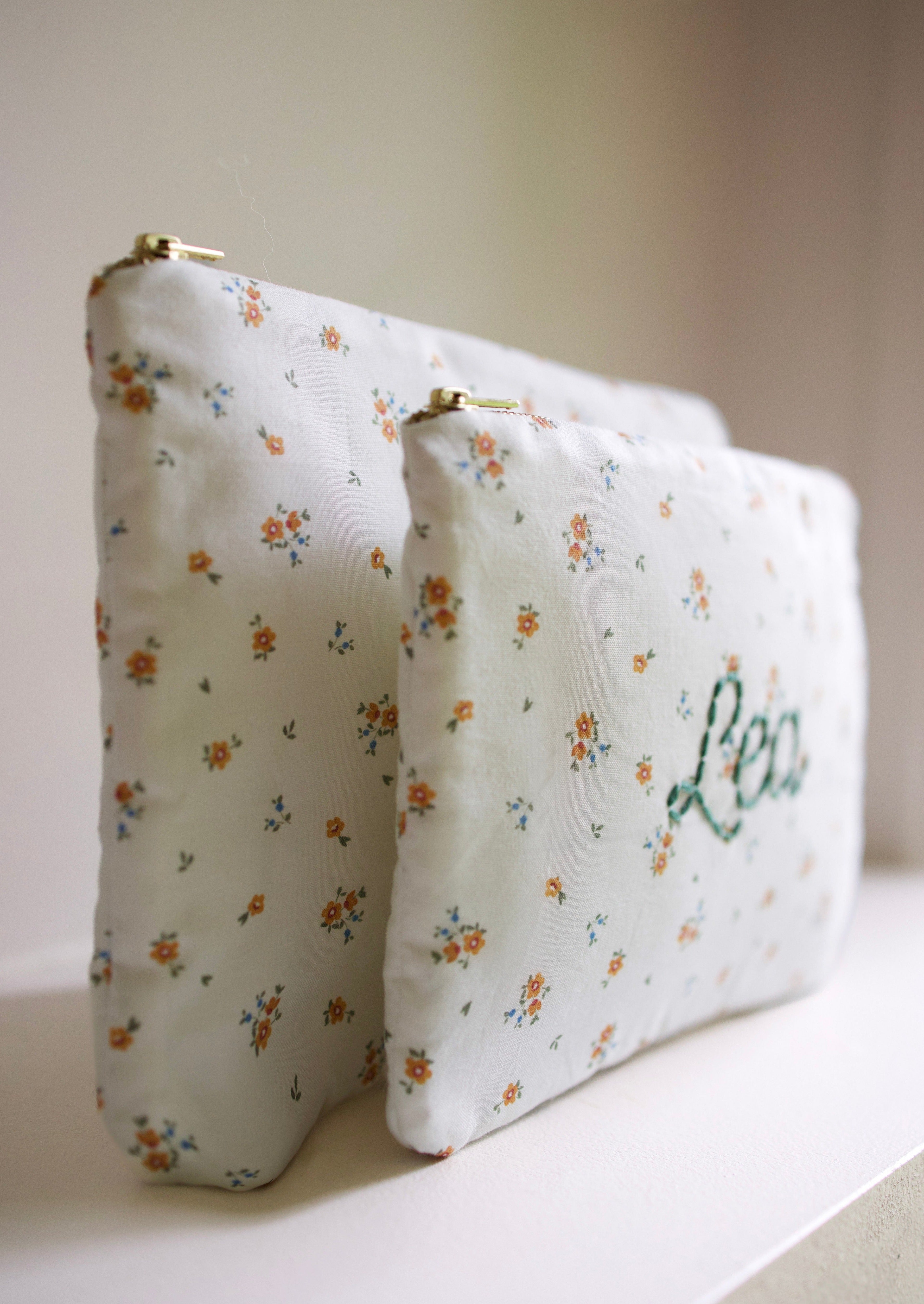 Daria Zippered Pouch - Stylish & Durable Cosmetic Bag for Makeup, Travel Essentials, Toiletries | Perfect for Women's Purse Organizer, Gym Accessories & On-the-Go Storage