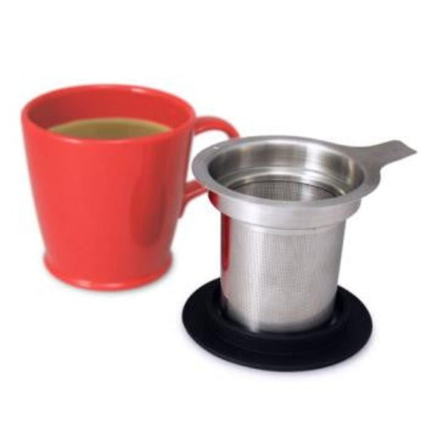 Premium FORLIFE Stainless Steel Extra Fine Tea Infuser - Perfect for Loose Leaf Tea, Herbal Blends & Iced Tea Brewing at Home or Office