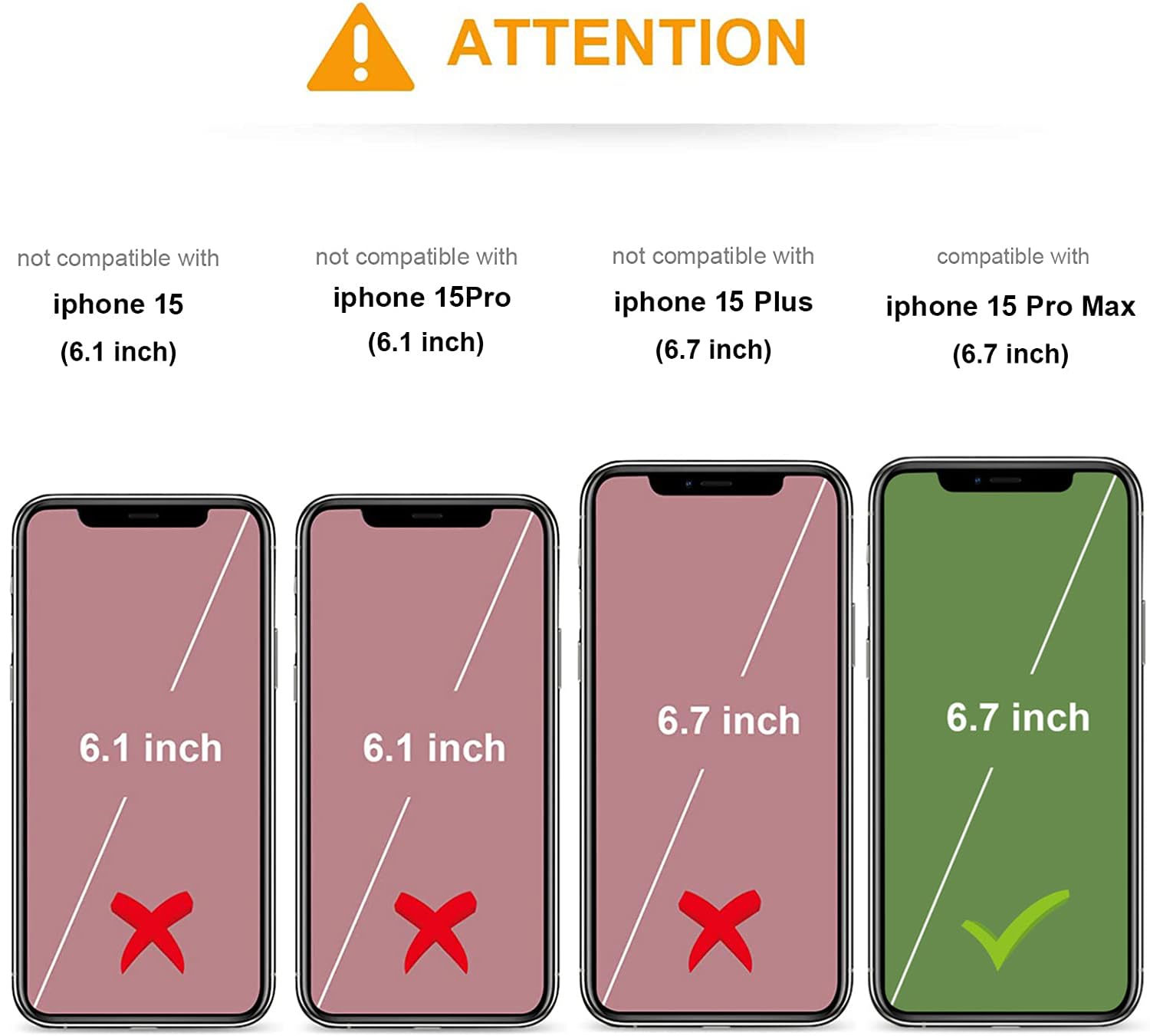Premium Leather Magnetic Flip Wallet Case for iPhone 15 Pro Max 6.7