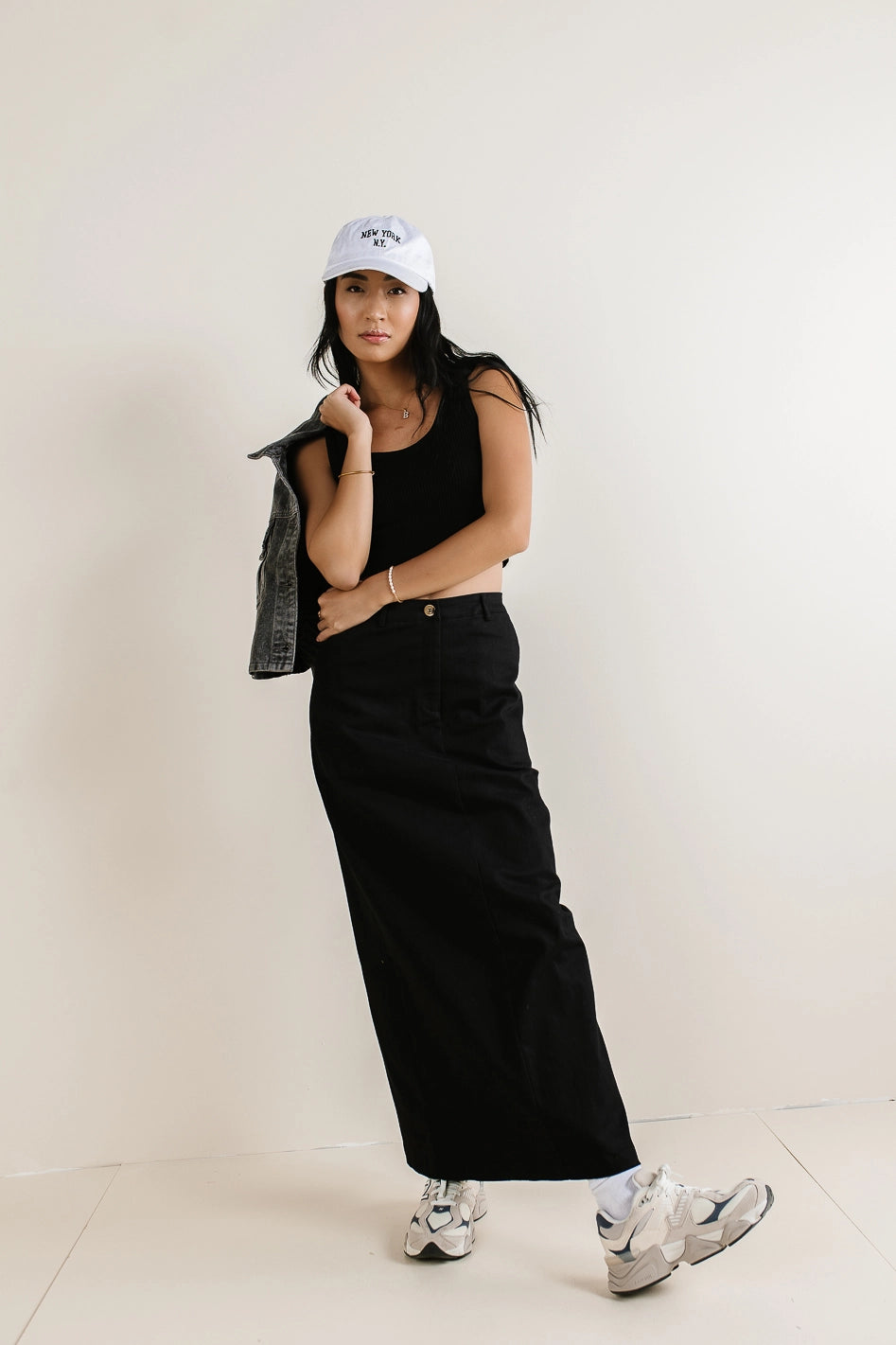 Madelynn Black Skirt for Women | Elegant A-Line Midi Skirt | Perfect for Office, Parties & Date Nights | FINAL SALE