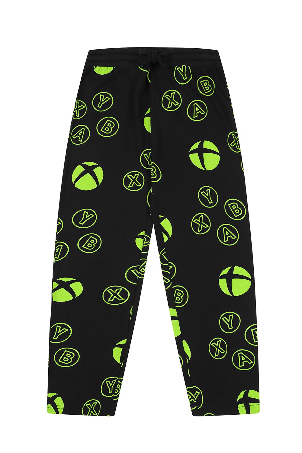 **Xbox Official Men's & Boys' Matching Gaming Pajama Set - Black | Comfortable Long Sleeve Sleepwear for Family Game Nights & Lounge Wear**