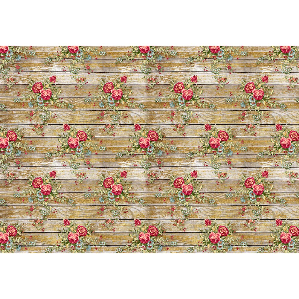 Flower Collage Removable Wallpaper - Peel and Stick Wall Mural for Bedroom Decor (66x96 inches) - Perfect for Nursery, Living Room, and Home Office Accent Wall