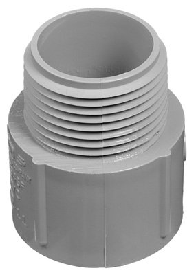 Carlon Lamson & Sessons E943JRR 2-Inch Non-Metallic Male Terminal Adapter - Slip to Thread Connector for Electrical Wiring Projects | Perfect for Conduit Installations & Junction Box Connections